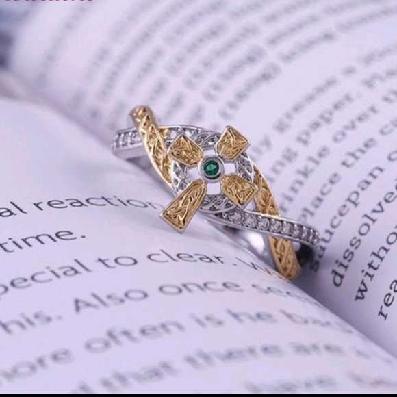 💗New beautiful sterling silver crossring size7 &9 - Picture 6 of 8